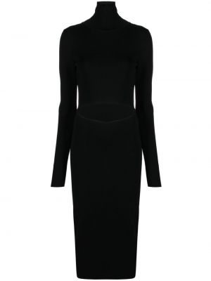Černé dlouhé šaty Gauge81