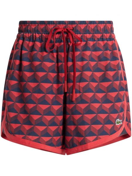 Shorts mit print Lacoste rot