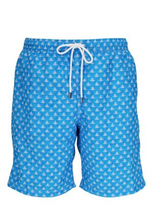 Pantaloni scurți cu imagine Fedeli albastru