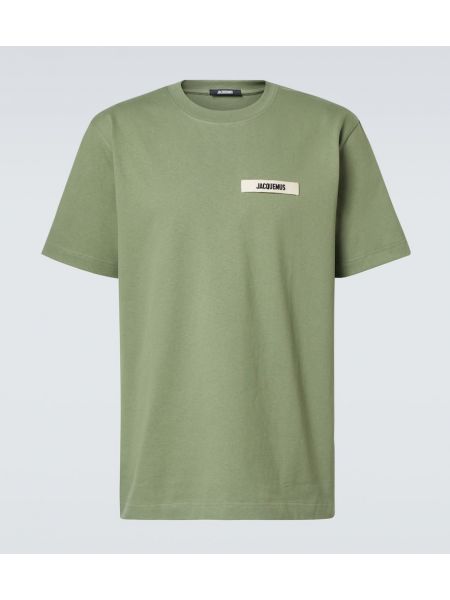 Bomull t-shirt Jacquemus grön