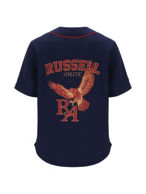 Chemise à motif mélangé Russell Athletic bleu