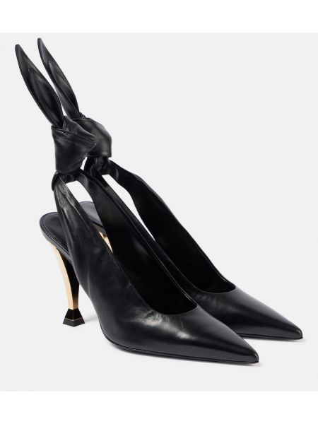 Slingback läder pumps Givenchy svart