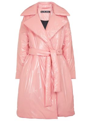 Нейлонове пальто дуте Acne Studios, рожеве
