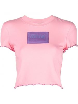 Camicia jeans Versace Jeans Couture, rosa