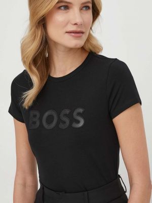 Koszulka z krótkim rękawem Boss czarna