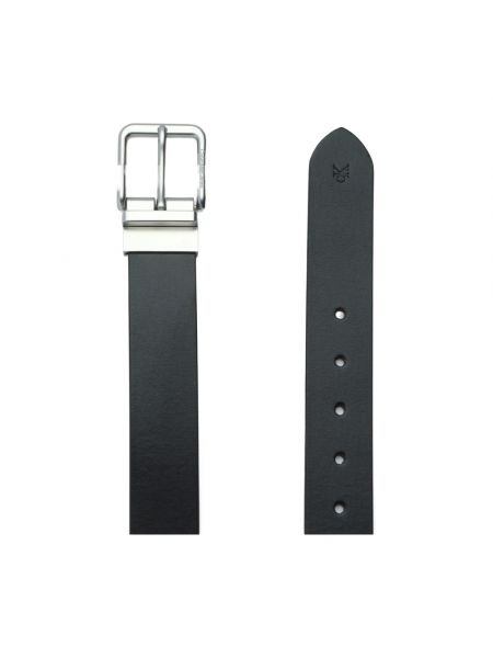 Cinturón de cuero reversible de cuero sintético Calvin Klein Jeans negro