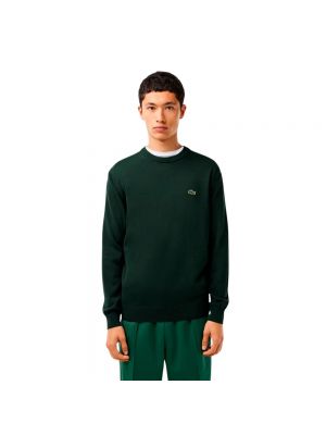 Sweter bawełniany Lacoste zielony