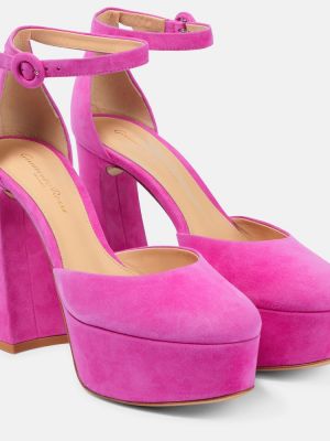 Ruskind pumper med stropper Gianvito Rossi pink