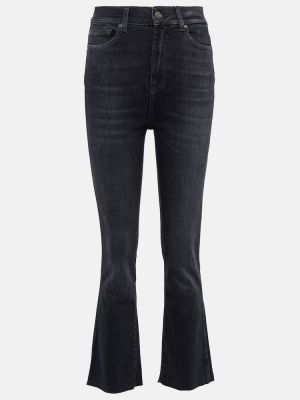 Jeans skinny taille haute slim 7 For All Mankind noir