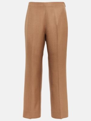 Pantalones rectos Gucci marrón