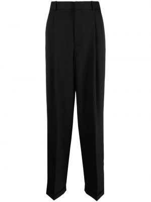 Bombažne ravne hlače Polo Ralph Lauren črna