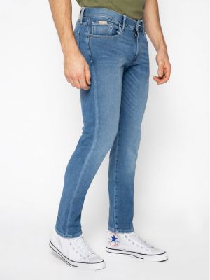 Slim fit priliehavé skinny fit džínsy Armani Exchange modrá
