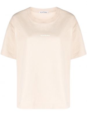 T-shirt con stampa Acne Studios bianco