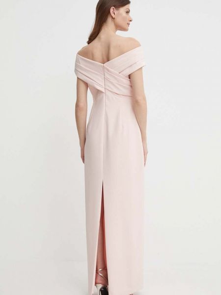 Hosszú ruha Lauren Ralph Lauren rózsaszín