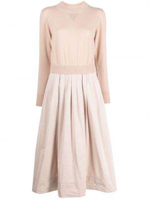 Robe mi-longue en tricot Peserico rose