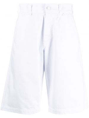 Shorts di jeans Raf Simons bianco