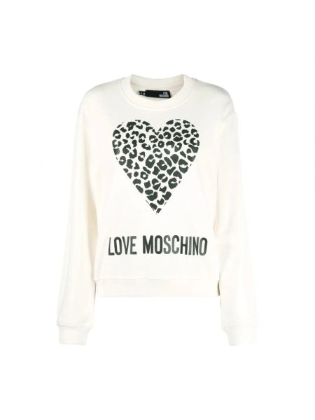 Bluza z kapturem Love Moschino biała