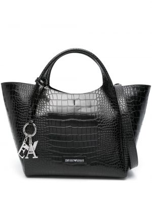 Nákupná taška Emporio Armani čierna