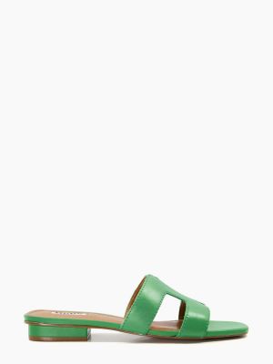 Элегантные сандалии без шнуровки Dune London зеленые