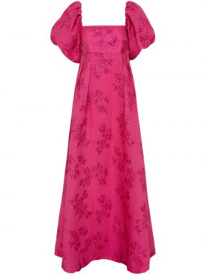 Вечерна рокля на цветя Rebecca Vallance розово