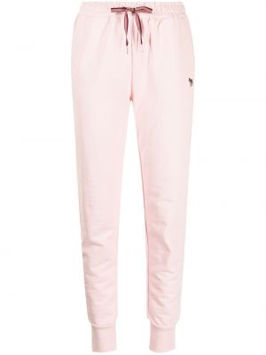 Pantaloni din bumbac Ps Paul Smith roz