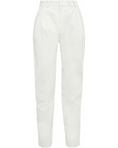 Bílé kalhoty kožené Sprwmn