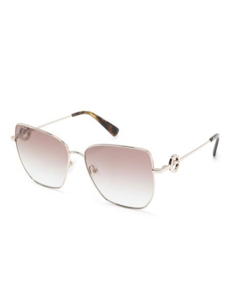 Okulary przeciwsłoneczne oversize Longchamp złote