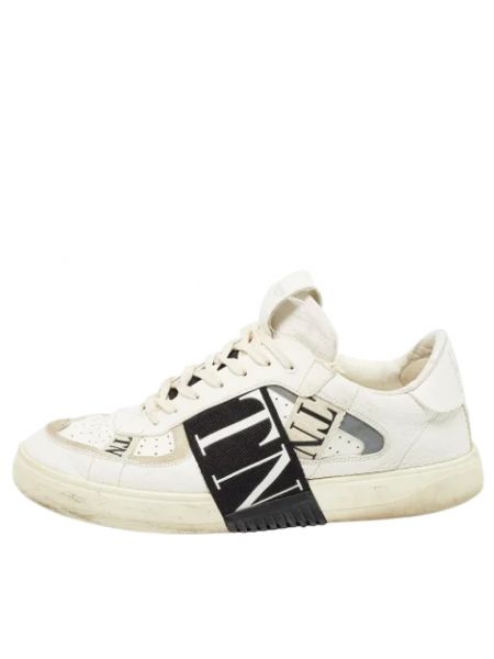 Sneakersy skórzane Valentino Vintage białe