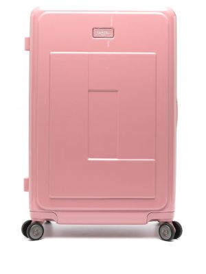 Różowa walizka Lancel