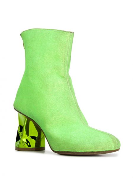 Ankle boots na obcasie Maison Margiela zielone