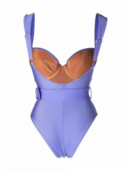 Vientisas maudymosi kostiumėlis Noire Swimwear violetinė