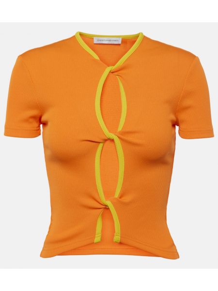 T-shirt Christopher Esber orange