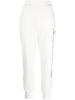 Pantaloni con stampa Twinset bianco