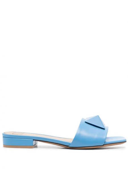 Sandali di pelle Valentino Garavani blu
