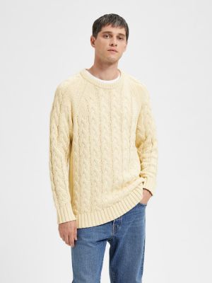 Cardigan Selected Homme giallo