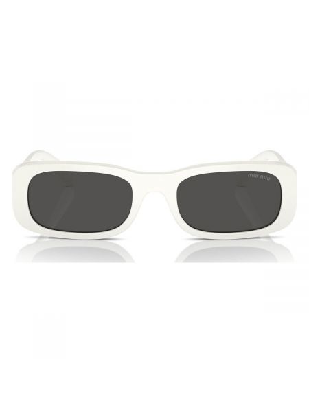 Okulary przeciwsłoneczne Miu Miu białe