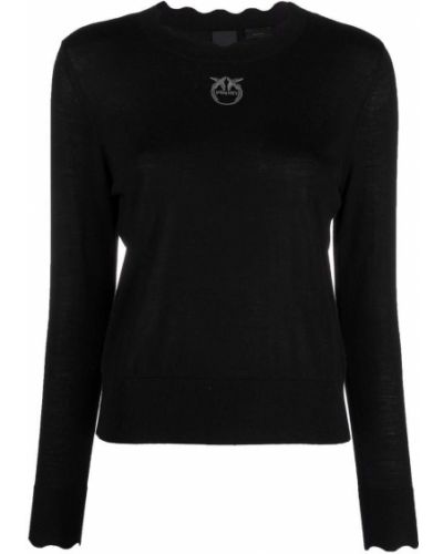 Jersey con bordado de tela jersey Pinko negro