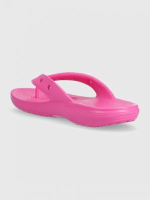 Lapos talpú flip-flop Crocs rózsaszín