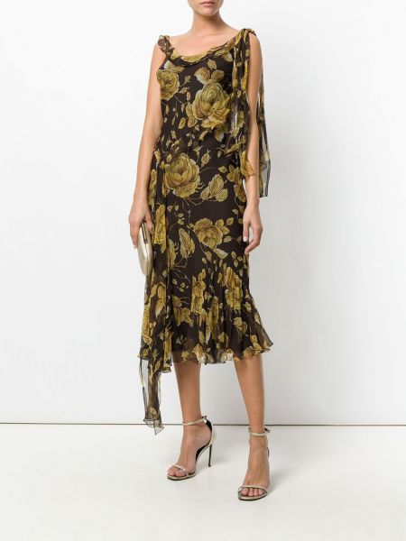 Mini vestido de flores con estampado Christian Dior