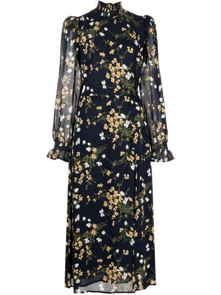 Trykt floral dress Reformation blå