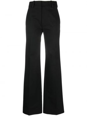 Rovné kalhoty Victoria Beckham černé
