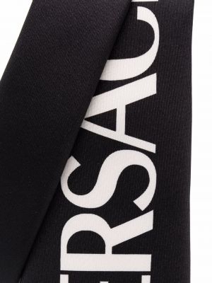 Corbata con estampado Versace negro