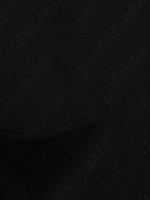 Žakárový šál s kapsami Balenciaga černý