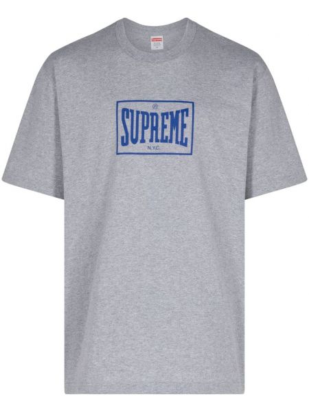 Marškinėliai Supreme pilka