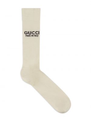 Skarpety żakardowe Gucci białe