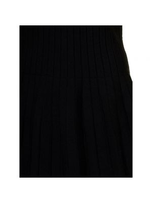 Mini vestido de punto plisado Balmain negro