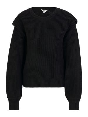 Pletený bavlnený priliehavý sveter Mbym - čierna
