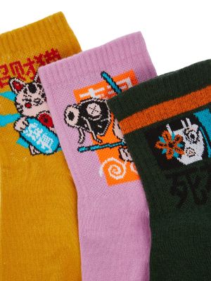 Pletene čarape s printom Trendyol