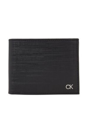 Portefeuille à carreaux Calvin Klein noir