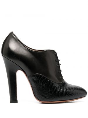 Полуотворени обувки с връзки с дантела Alaïa Pre-owned черно